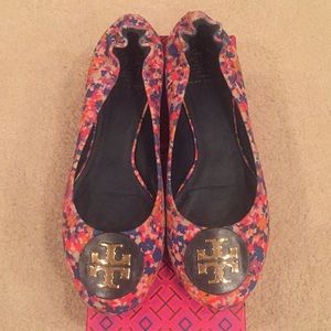 Tory Burch Minnie Travel Ballet flats floral
